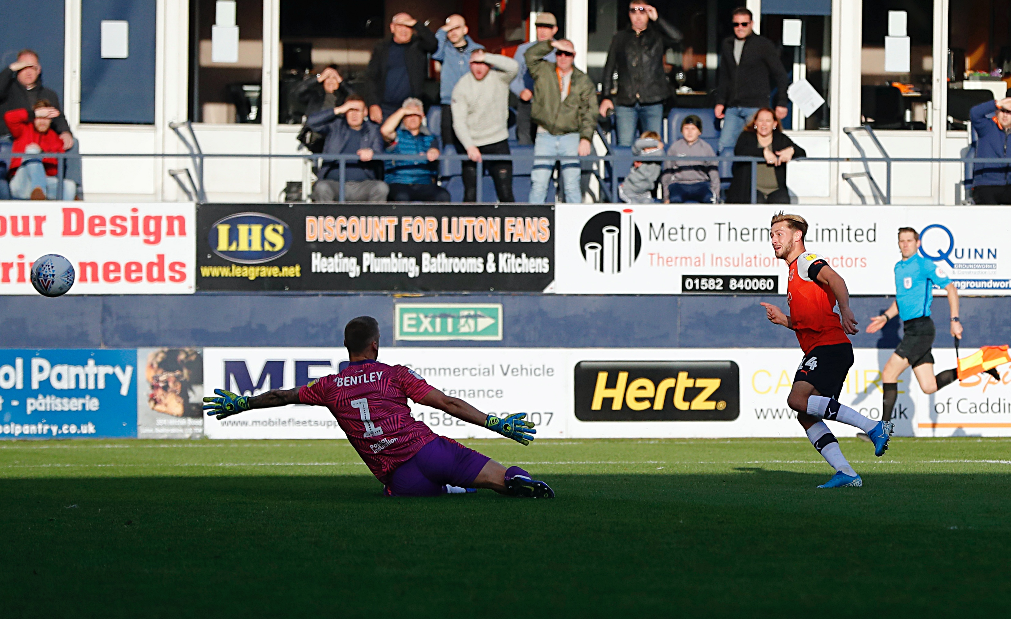 Harry Cornick scores against Bristol City The Lutonian