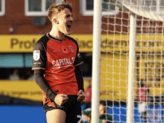 Jake Richards celebrates
